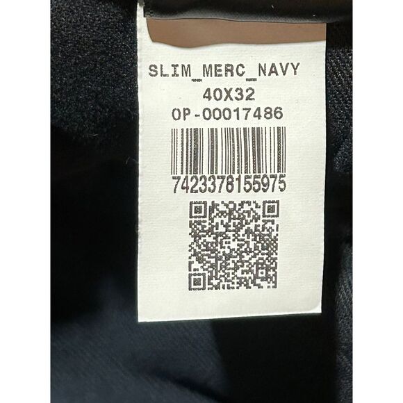 MOTT‎ & BOW Men's 40 Slim Merc Navy Blue Stretch Denim Jeans - Picture 8 of 9